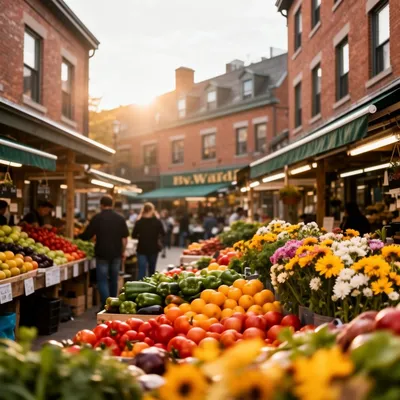 ByWard Market produce stalls in downtown Ottawa